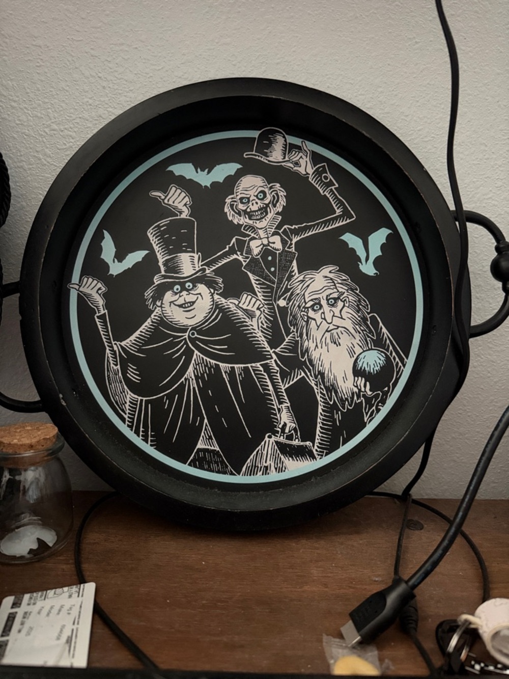 Haunted mansion tray